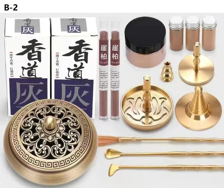 DIY Brass Incense Burner & Fragrance Crafting Kit – Complete Aromatherapy Set