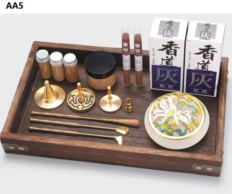 DIY Brass Incense Burner & Fragrance Crafting Kit – Complete Aromatherapy Set