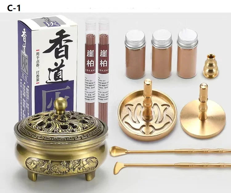 DIY Brass Incense Burner & Fragrance Crafting Kit – Complete Aromatherapy Set