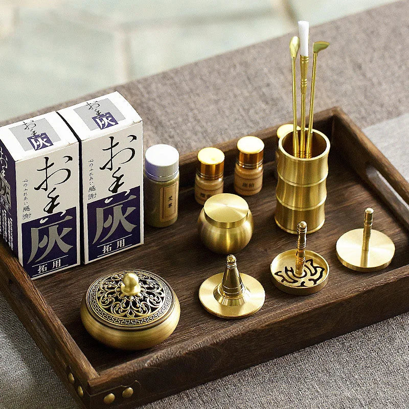 DIY Brass Incense Burner & Fragrance Crafting Kit – Complete Aromatherapy Set