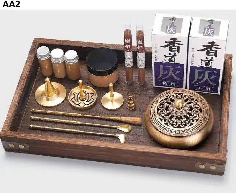 DIY Brass Incense Burner & Fragrance Crafting Kit – Complete Aromatherapy Set