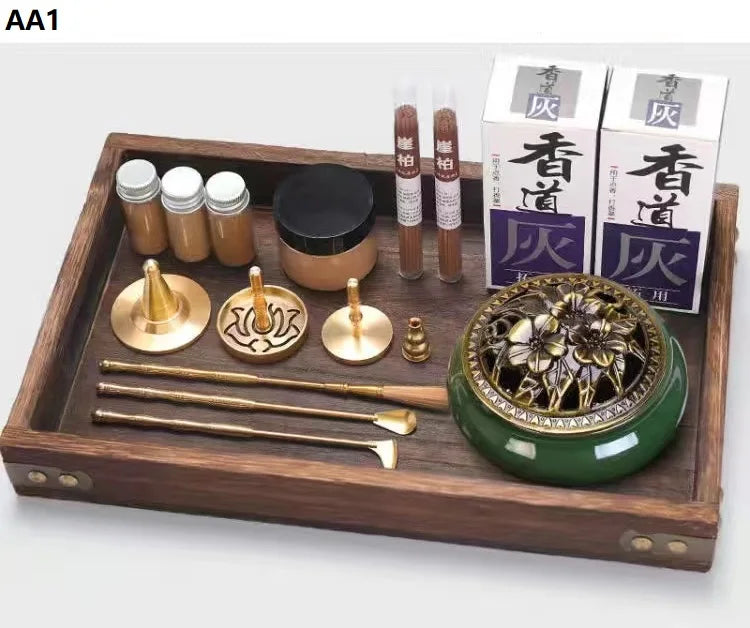 DIY Brass Incense Burner & Fragrance Crafting Kit – Complete Aromatherapy Set