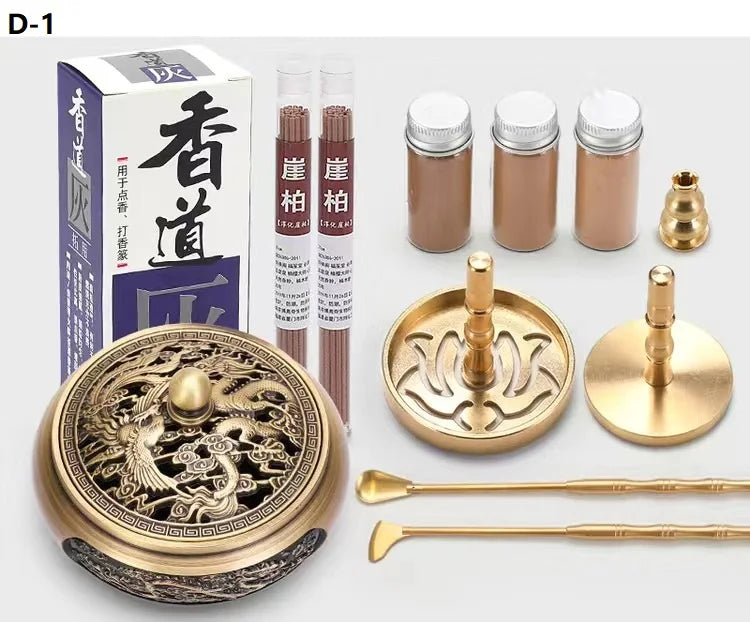 DIY Brass Incense Burner & Fragrance Crafting Kit – Complete Aromatherapy Set