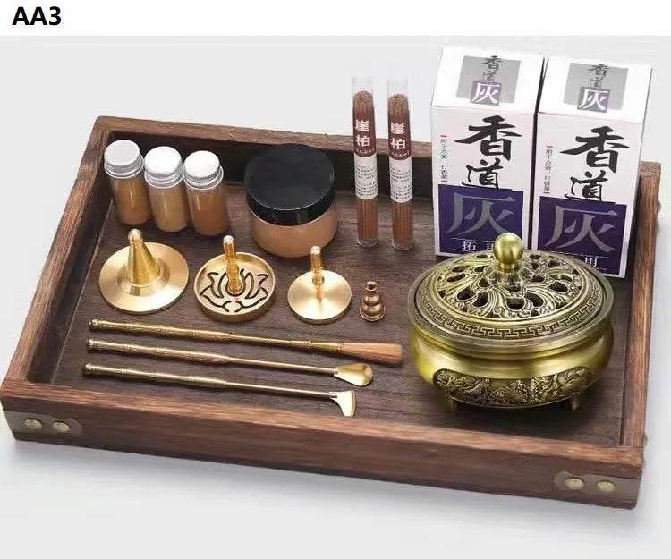 DIY Brass Incense Burner & Fragrance Crafting Kit – Complete Aromatherapy Set