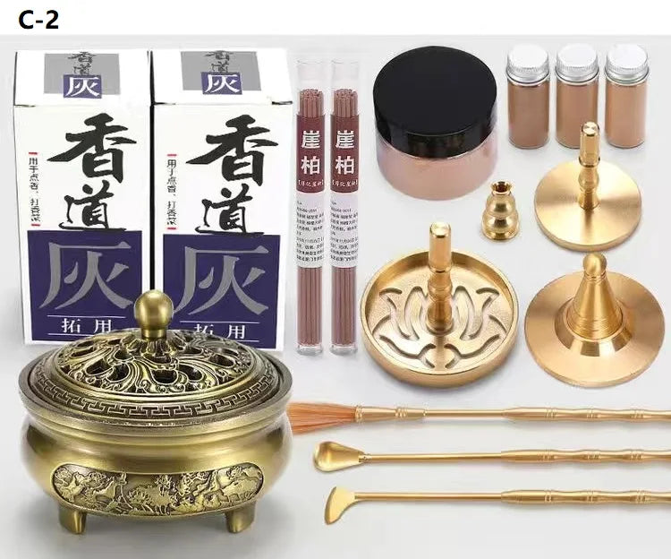 DIY Brass Incense Burner & Fragrance Crafting Kit – Complete Aromatherapy Set