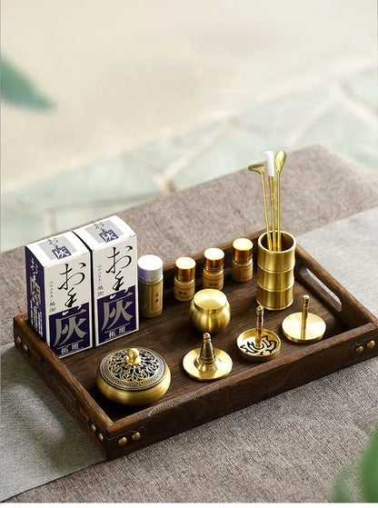 DIY Brass Incense Burner & Fragrance Crafting Kit – Complete Aromatherapy Set