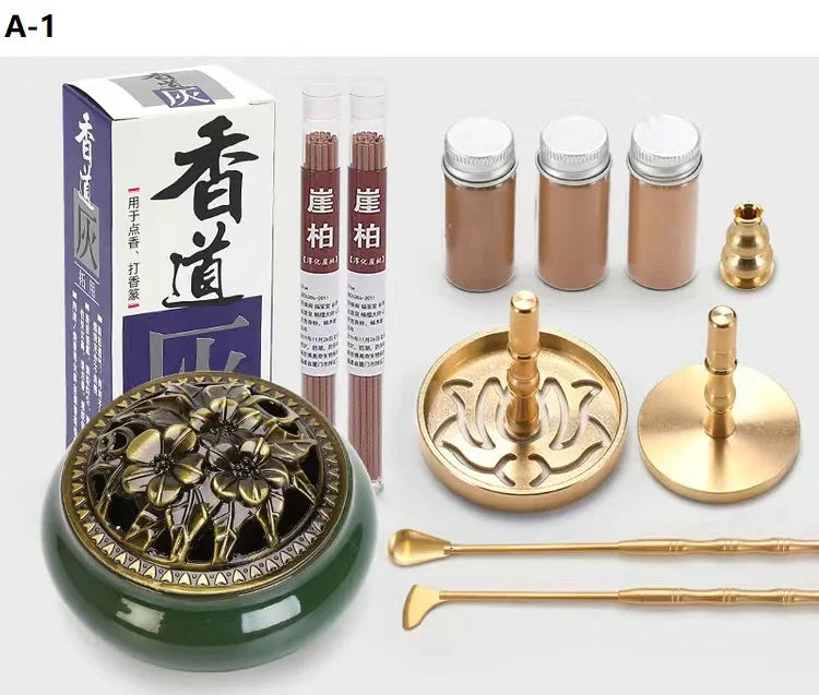 DIY Brass Incense Burner & Fragrance Crafting Kit – Complete Aromatherapy Set