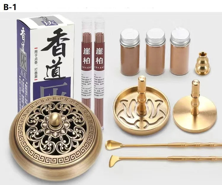 DIY Brass Incense Burner & Fragrance Crafting Kit – Complete Aromatherapy Set