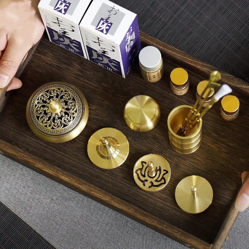 DIY Brass Incense Burner & Fragrance Crafting Kit – Complete Aromatherapy Set